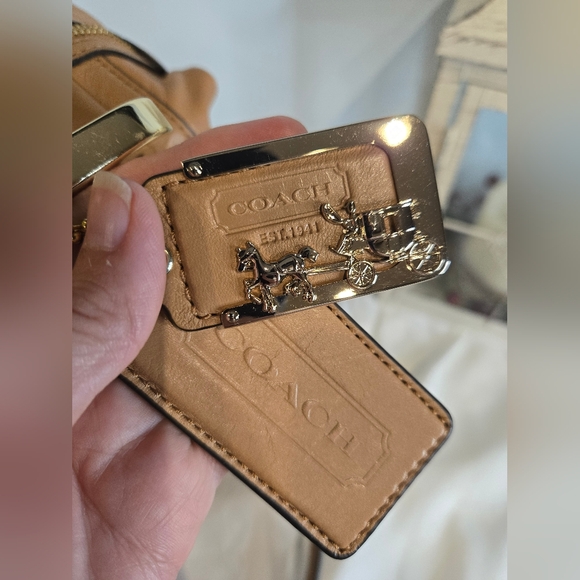 Coach Madison Pinnacle Woven Lily Satchel - Picture 10 of 14